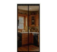 Mosquitera Puerta Magnética 155 x 210 cm Cierre Automático Mosquiteras Magneticas para Puertas Instalación sin Taladro para Puerta Exterior de Balcón Patio, Negro