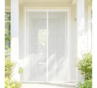 Mosquitera Puerta Magnética 170 x 222 cm Mantiene El Aire Fresco Dentro y Los Bichos Fuera Cortina Protección Contra Insectos para Puertas Puerta Del Balcón, Patio, Blanco