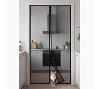 Mosquitera Puerta Magnética 171 x 273 cm Kit de Instalación Completo Mosquitera Magnética Puerta Montaje Fácil de Pegar Mantiene El Aire Fresco en El Interior, Negro