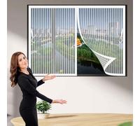 Mosquitera Puerta Magnetica 175 x 155 cm Malla Super Fina, Cierre Automático Cortina Mosquitera Fácil Instalación sin Taladrar para Terraza, Patio, Ventana, Door, Blanco