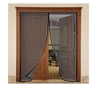 Mosquitera Puerta Magnetica 175x205cm,Cortinas Magneticas Antimosquitos,Cortina Protección contra Insectos para Puerta de Balcón y Terraza,Negro