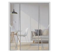 Mosquitera Puerta Magnética 180x200cm,Doble Apertura Lateral, Cierre Automático sin Huecos, Cortina Mosquitera para Puerta Corredera, Balcón y Terraza, Fácil Instalación, Gris