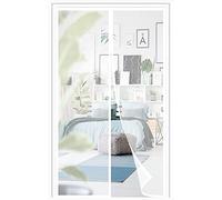 Mosquitera Puerta Magnetica,180x205cm (70.86x80.7in) Adsorción Magnética Anti Mosquito Insecto Mosquitera, Cortina de Malla Evita el Paso de Insectos,Para Dejar Pasar el Aire -Blanco