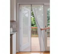 Mosquitera Puerta Magnética 200 x 241 cm Varios Tallas Cortina Magnetica Mosquitera No Requiere Herramientas Mantiene El Aire Fresco en El Interior, Gris
