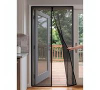 Mosquitera Puerta Magnética 217 x 267 cm Varios Tallas Cortina Magnetica Mosquitera Instalación sin Taladro Cierre Automático Proteger a su Familia Tallas a Medida, Negro
