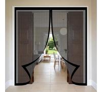 Mosquitera Puerta Magnetica 60 x 180 cm Cierre Automático, Mantiene El Aire Fresco en El Interior, Fácil de Instalar, Los Bichos Fuera Mosquito Net para Puerta Exterior, Negro