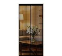 Mosquitera Puerta Magnética 60 x 190 cm Anti-Insectos Cierre Automático Cortinas Mosquitera Ventana Instalación sin Taladro para Puerta Exterior de Balcón Patio, Negro