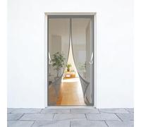 Mosquitera Puerta Magnetica 65 x 160 cm Cierre Automático con Imanes Potentes Resistente a La Rotura Transpirables Mosquitera para Puerta para Puertas Del Balcón, Gris