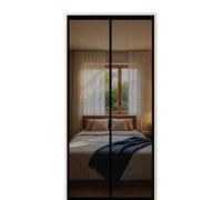 Mosquitera Puerta Magnética 65 x 190 cm Anti-Insectos Puerta de Malla Magnética Instalación sin Taladro para Exterior de Balcón Patio, Negro