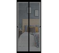 Mosquitera Puerta Magnetica 65 x 225 cm Mosquiteras Puertas Magnética Se Cierra Automáticamente Cortina Magnética Para Puertas de Madera/Hierro/Metálicas, Negro