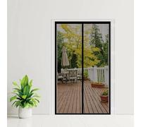 Mosquitera Puerta Magnetica 68 x 167 cm con Fuertes Imanes para Un Autocierre, Fácil Instalación sin Taladrar, Antimosquitos Mosquitera para Puertas para Dormitorio, Negro