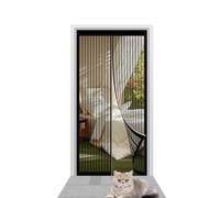 Mosquitera Puerta Magnetica 70 x 196 cm sin Taladrar Fácil de Instalar Cortina Magnetica Mosquitera Mantiene El Aire Fresco para Puerta Del Balcón Puerta Patio, Negro