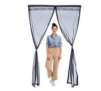 Mosquitera Puerta Magnetica,75x165cm Cortinas Antimoscas Puerta Exterior con Iman, Cortina Magnética,Cierre Automático Fácil de Instalar,protección contra insectos, Mosquitera para puerta de balcón