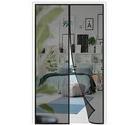 Mosquitera Puerta Magnetica,75x205cm (29.52x80.7in) Adsorción Magnética Anti Mosquito Insecto Mosquitera, Cortina de Malla Evita el Paso de Insectos,Para Dejar Pasar el Aire -Negro