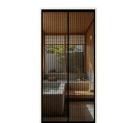 Mosquitera Puerta Magnética 80 x 185 cm Cierre Automático Mosquitera Puerta Magnetica Corredera Cortina Instalación sin Taladro para Exterior de Balcón Patio, Negro