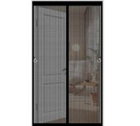 Mosquitera Puerta Magnética 85 x 208 cm Mosquitera Magnetica Transpirables, Antimosquitos Magnética para Puerta Varios Tallas para Puertas de Madera, de Hierro, Negro