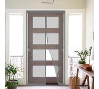 Mosquitera Puerta Magnética 85 x 208 cm Mosquiteras para Puertas Fácil Instalación Mosquitera Magnética para Puerta No Requiere Herramientas para Salón Dormitorio, Gris