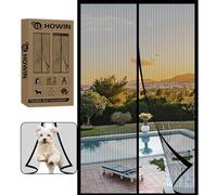 Mosquitera Puerta Magnetica 85x200CM, Cortinas Antimoscas Puerta Exterior con Iman, Cortina Contra Mosquitos con Imanes, Cortinas Antimosquitos para Puertas Exteriores, Fly Curtains for Door(Negro)