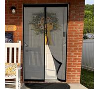 Mosquitera Puerta Magnética 89 x 193 cm Mosquitera Magnetica Transpirables, Antimosquitos Magnética para Puerta Varios Tallas para Exterior, de Balcón, Negro