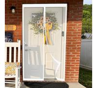 Mosquitera Puerta Magnética 89 x 193 cm Mosquitera Magnetica Transpirables, Antimosquitos Magnética para Puerta Varios Tallas para Exterior, de Balcón, Blanco