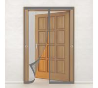 Mosquitera Puerta Magnética 90 x 224 cm Mosquiteras Magneticas Se Cierra Automáticamente Cortina Mosquitera Puerta Exterior Varios Tallas para Exterior, de Balcón, Gris