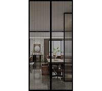 Mosquitera Puerta Magnetica Cortina - 125x280cm - Negro - Puertas Cierre Magnético Automático Mosquitera Para Evitar El Paso De Mosquito Insectos - para Cocina/Sala de Estar/Dormitorio