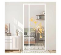 Mosquitera puerta magnetica Cortinas magnéticas for puertas, mallas King Kong duraderas for casas, balcones y garajes para Mantener alejados insectos(White1,W90 x L210cm)