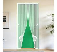 Mosquitera Puerta Magnetica Mosquiteras 91 x 260 cm Se Cierra Automáticamente Cortina Mosquitera Magnética Resistente para Balcón Salón Dormitorio Puerta de Patio, Blanco