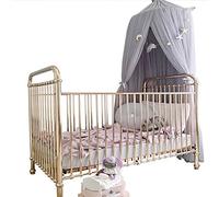 Mosquitera Red De Malla Color Elegante Cama Mosquitera para Bebé Dormitorio De Los Niños Material Transpirable Y Estable 60 X 240 Cm Rosa Gris Blanco (Grey)