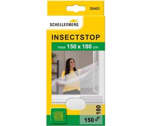 Mosquitera Schellenberg de 150x180 cm, sin necesidad de taladrar, color blanco.