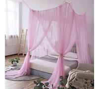 Mosquitera Sexy Para Cama Queen/King Grace, Dosel Elástico Púrpura Para El Hogar, Prevención De Insectos, Cuatro Puertas, Red Cuadrada Simple Negra Para Exteriores,2,Reina1.5X2.1X2.4M