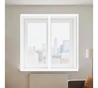 Mosquitera Ventana 100 x 155 cm sin Taladrar Ni Atornillar Mosquitera Ventana Malla Contra Insectos Lavables para Ventanasde Balcón, Ventanasde Patio, Sala, Blanco