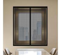 Mosquitera Ventana 140 x 170 cm Mantiene Insectos, Moscas y Mosquitos Fuera Mosquitera Ventana Magnetica Fácil Instalación Adhesiva para Todas Las Ventanas, Negro