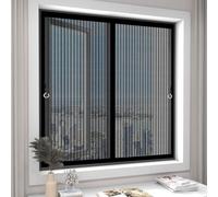 Mosquitera Ventana 30 x 115 cm Varios Tallas, Antimosquitos Cortina Mosquitera Magnética Cierre Automático de Arriba a Abajo para Puerta, Ventana, Negro