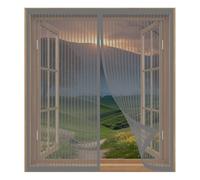 Mosquitera Ventana 45 x 70 cm Fácil Instalación sin Taladrar, Fácil de Limpiar Mosquiteras para Ventanas Fáciles de Instalar para Todas Las Ventanas, Gris