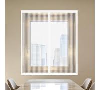 Mosquitera Ventana 60 x 120 cm Mantiene Insectos, Moscas y Mosquitos Fuera Mosquitera Ventana Magnetica Fácil Instalación Adhesiva para Todas Las Ventanas, Blanco