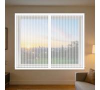 Mosquitera Ventana 60 x 60 cm Imanes Se Cierran Automáticamente Mosquitera Ventanas Adhesiva Fácil de Limpiar para Ventana de Bricolaje para Caseras Oficina, Blanco