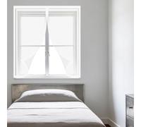 Mosquitera Ventana 70 x 105 cm sin Taladrar Ni Atornillar Mosquitera Ventana Malla Contra Insectos Lavables para Exterior Jardín Balcón Salón Casa Tienda, Blanco