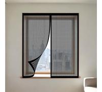 Mosquitera Ventana 75 x 90 cm sin Taladrar Ni Atornillar Mosquitera Ventana Malla Contra Insectos Fácil de Ensamblar Autoadhesivo Adecuada para Decoración Del Hogar, Negro