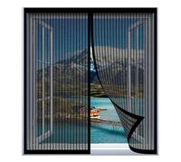 Mosquitera Ventana Abatible 100 x 125 cm Fácil Instalación sin Taladrar, Fácil de Limpiar Mosquitera Autoadhesiva para Todas Las Ventanas, Negro