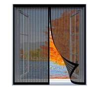 Mosquitera Ventana Abatible 60 x 65 cm Fácil Instalación sin Taladrar, Fácil de Limpiar Mosquiteras a Medida Magnética para Todas Las Ventanas, Negro
