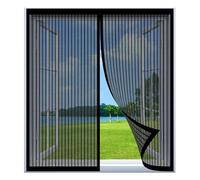 Mosquitera Ventana Abatible 83 x 83 cm Fácil Instalación sin Taladrar, Fácil de Limpiar Adsorción Magnética Anti Mosquito para Todas Las Ventanas, Negro