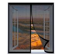 Mosquitera Ventana Ajustable 45 x 60 cm Fácil Instalación sin Taladrar, Fácil de Limpiar Autosellada para Todas Las Ventanas, Negro
