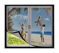 Mosquitera Ventana Caravana 55x110cm Mosquitera, Mosquitera, Mosquitera, Cortinas de Malla para Ventanas, Cierre de Malla para Ventanas con Cinta Autoadhesiva Negro