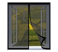 Mosquitera Ventana Enrollable 45 x 60 cm Fácil Instalación sin Taladrar, Fácil de Limpiar Magnetica Imantada Exterior Corredera para Todas Las Ventanas, Negro