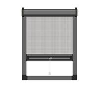 Mosquitera Ventana Enrollable Personalizadas con Marco de Aluminio y Amortiguador Corredera - Anti-Insectos y Anti-Gatos, Apertura y Cierre Suaves, Fácil de Instalar