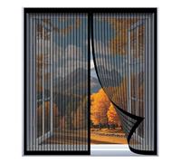Mosquitera Ventana Extensible 60 x 65 cm Fácil Instalación sin Taladrar, Fácil de Limpiar Pantalla Contra Insectos para Todas Las Ventanas, Negro