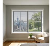 Mosquitera Ventana Magnetica 110 x 135 cm Imanes Se Cierran Automáticamente Mosquitera Ventana de Fijación Autoadherente Lavables para Todas Las Ventanas, Gris