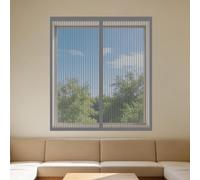 Mosquitera Ventana Magnetica 110 x 150 cm sin Taladrar Ni Atornillar Mosquitera Magnética Ventanas Lavables para Ventanasde Balcón, Ventanasde Patio, Sala, Gris