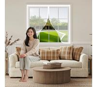 Mosquitera Ventana Magnetica 114 x 154 cm Imanes Más Fuertes, Protección Contra Insectos, sin Taladrar Cortina Mosquitera para Puerta para Correderas, Garaje O Patio, Blanco